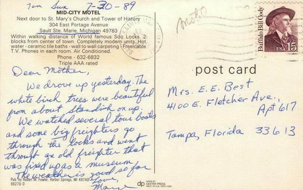 Mid-City Motel - Old Postcard Photo (newer photo)